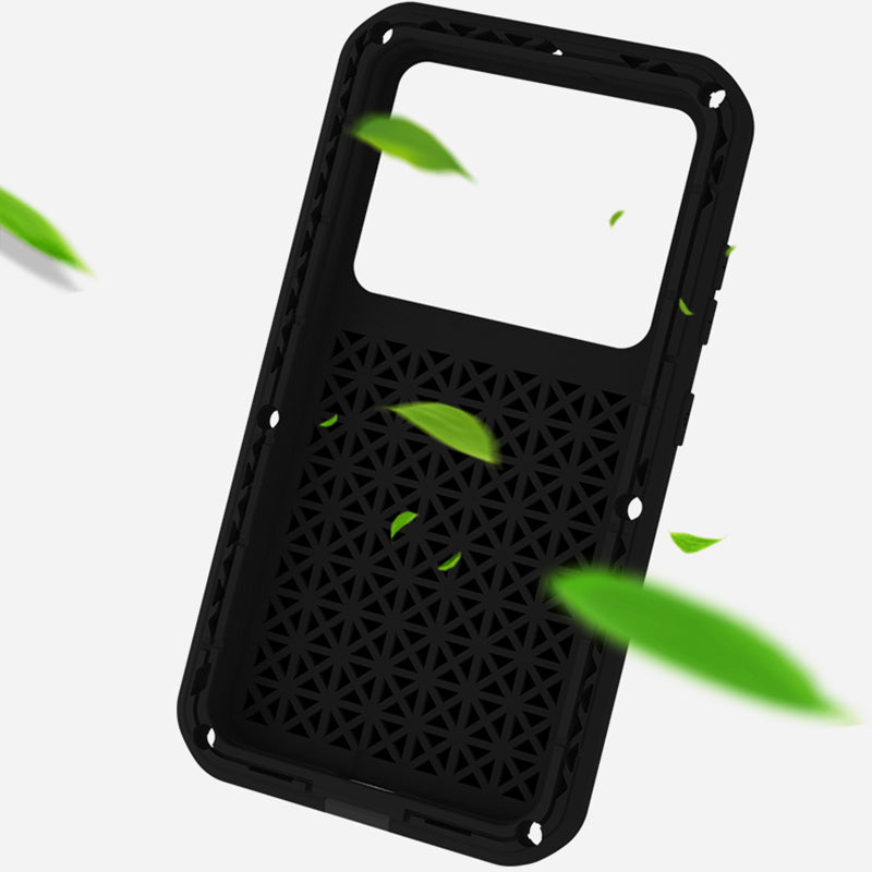 LOVE MEI For Samsung Galaxy S23 Shockproof Anti-drop Phone Case Silicone Metal Cover with Tempered Glass Film LOVE MEI For Samsung Galaxy S23 Shockproof Anti-drop Phone Case Silicone Metal Cover with Tempered Glass Film